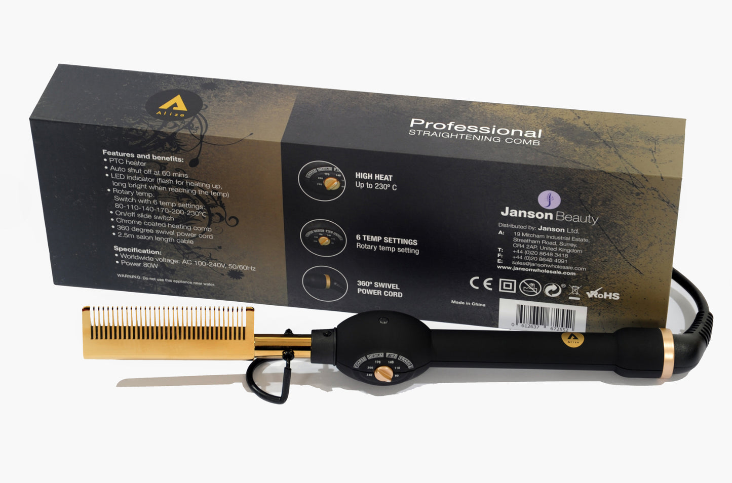 professional straightening comb